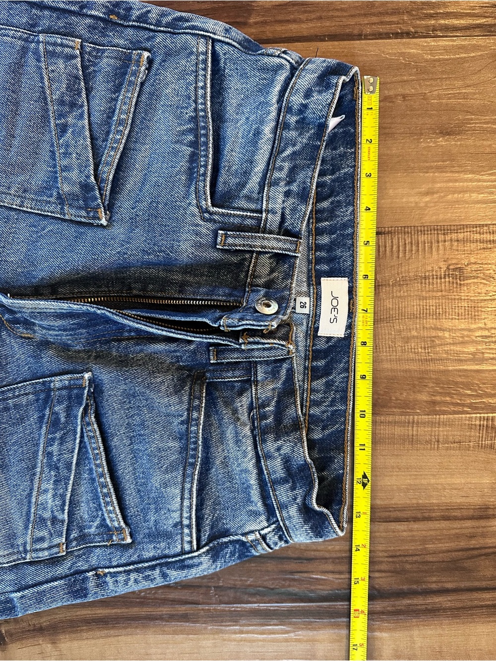 EUC sz26 Joe's Jeans The Harlowe High Rise Wide leg in Glorious 100% cotton - Picture 10 of 15